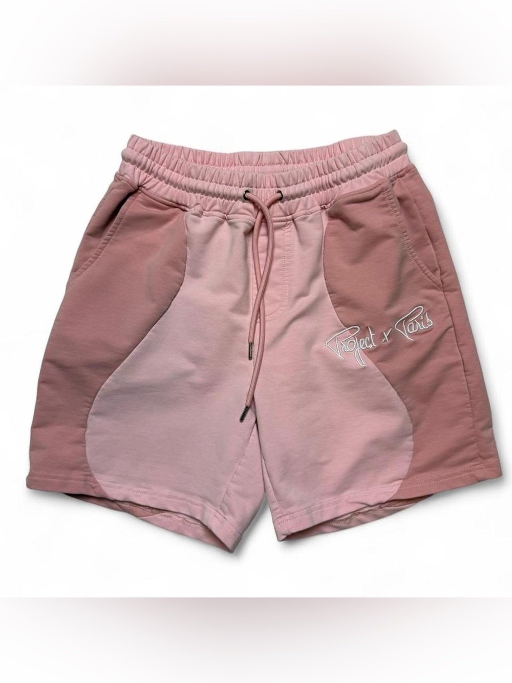 Project x Paris Colorblock Pink Sweat Shorts Men’s Medium Embroidered
